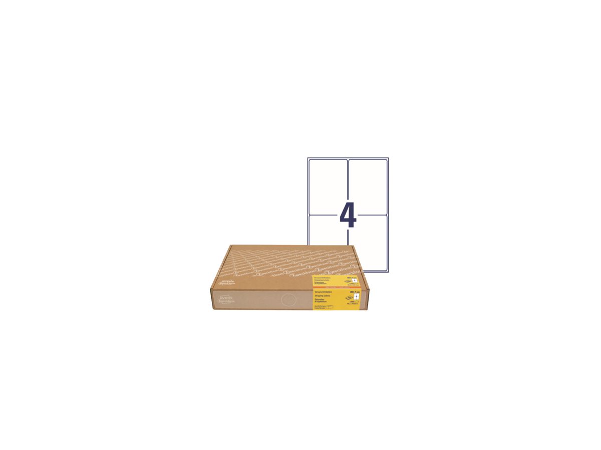 Avery Zweckform Versandetiketten 8017-300 99,1x139mm ws 1200 St/Pack