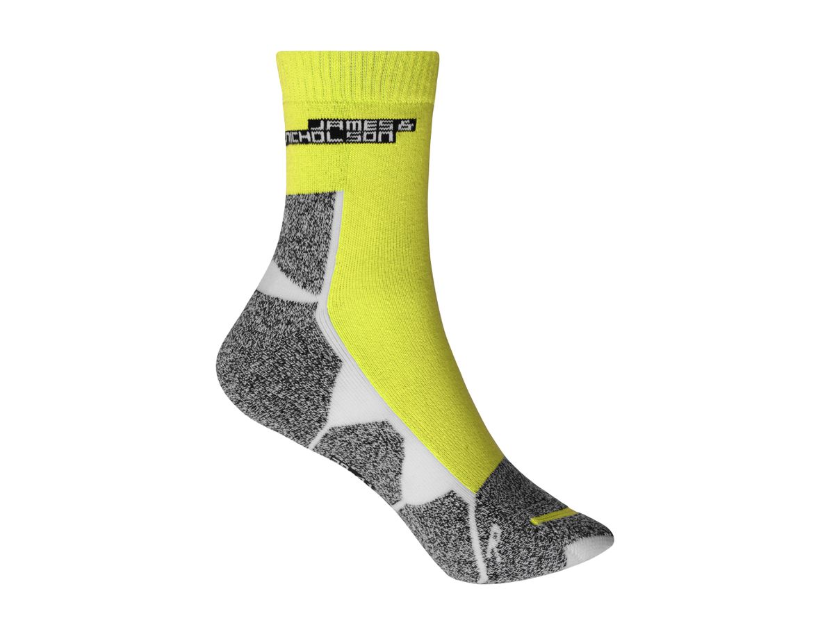 JN Sport Socks JN215 bright-yellow/white, Größe 39-41