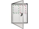 magnetoplan Schaukasten CC 1214100 90x79cm 6xDIN A4 Aluminium ws