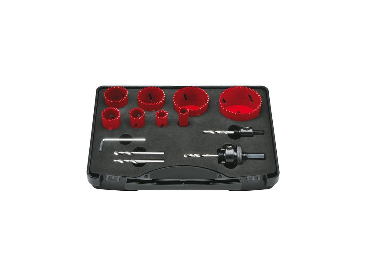 FORMAT Lochsägen-Satz HSS Bi M42 16-67mm Installation