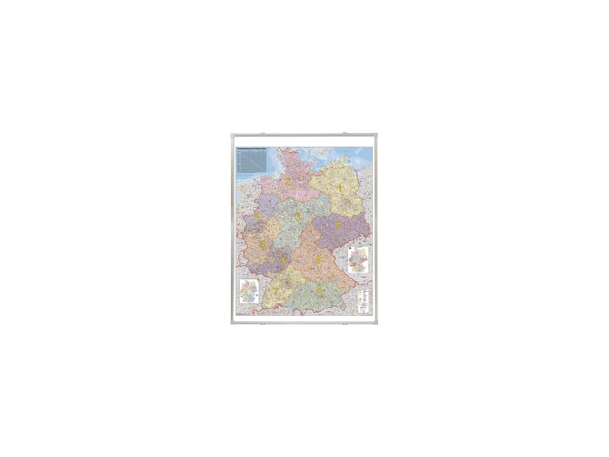 Franken Kartentafel KA440M 100x140cm PLZ-Karte Deutschland