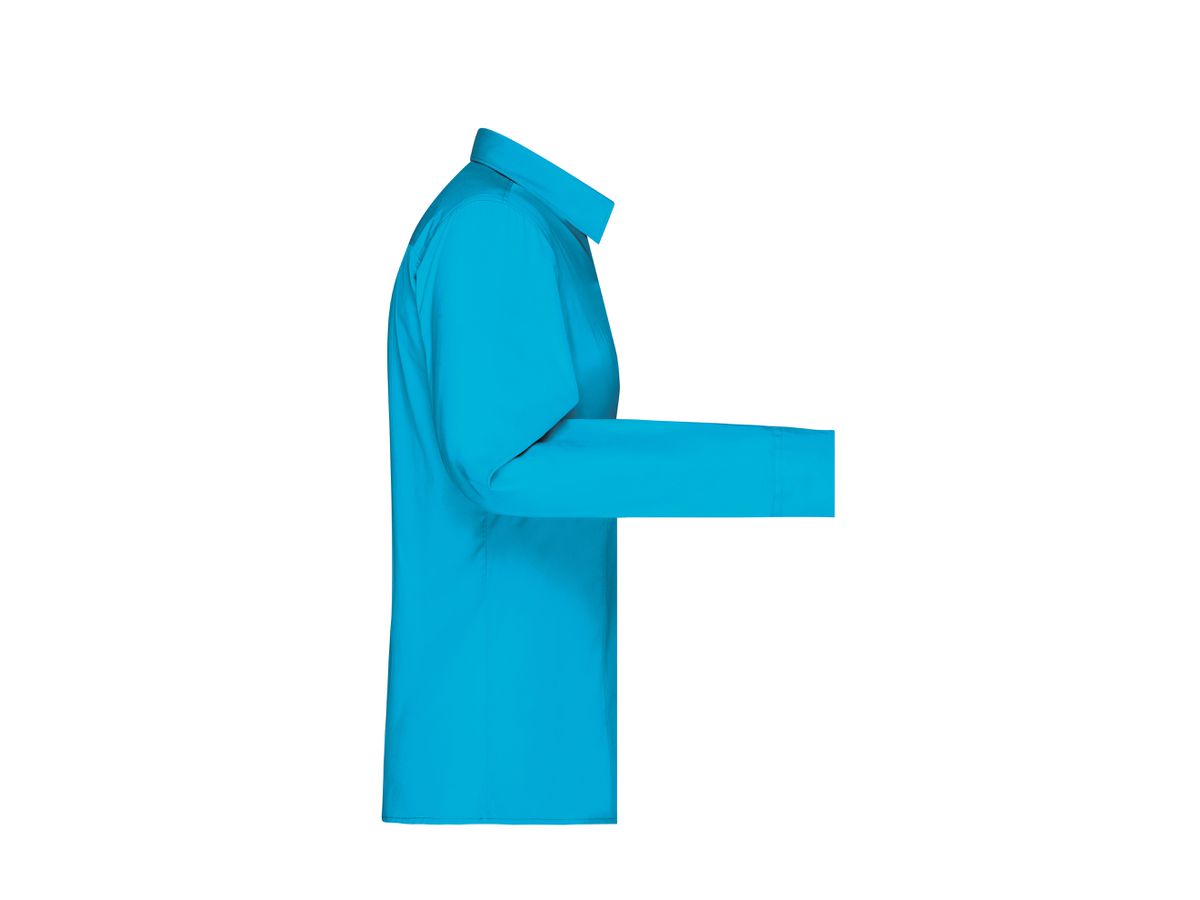 JN Ladies' Shirt Longsleeve Poplin JN677 turquoise, Größe XXL