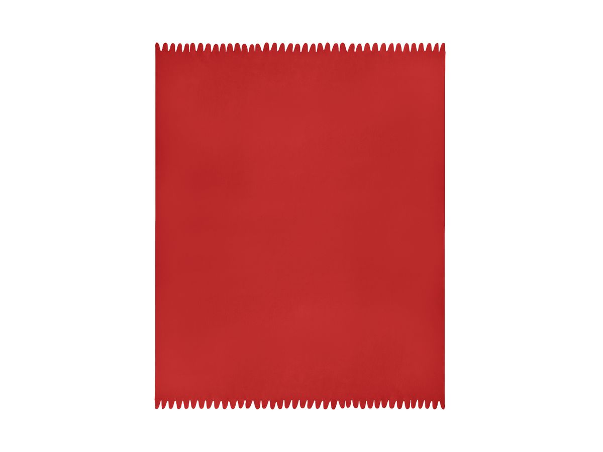 JN Fleece Blanket JN957 100%PES, tomato, Größe one size