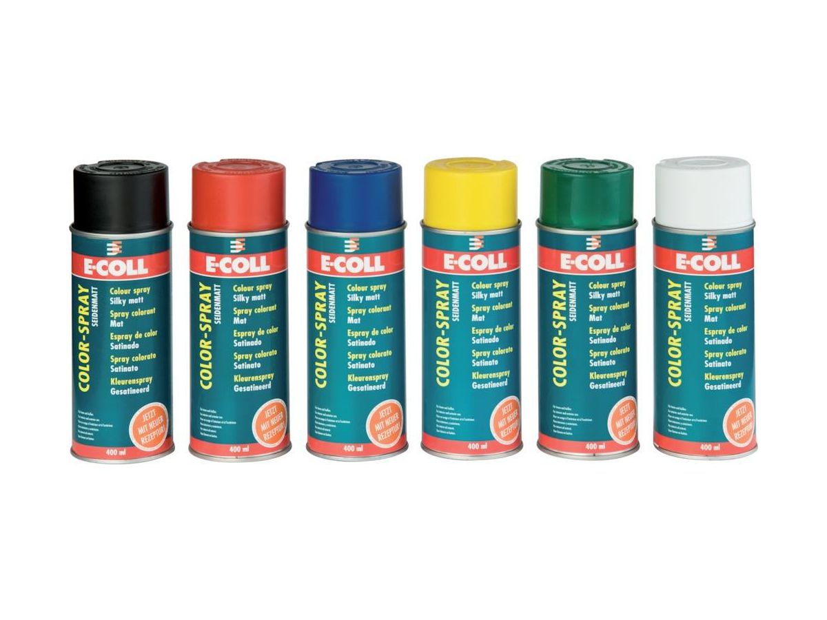 E-COLL Color-Spray, 400 ml Spraydose RAL1021 rapsgelb, seidenmatt