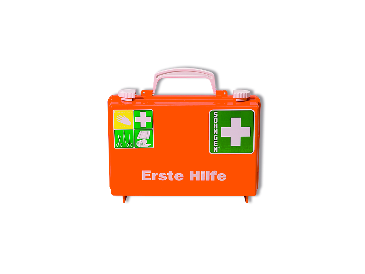 SÖHNGEN Erste-Hilfe-Koffer QUICK-CD Inhalt Standard nach DIN 13 157, orange