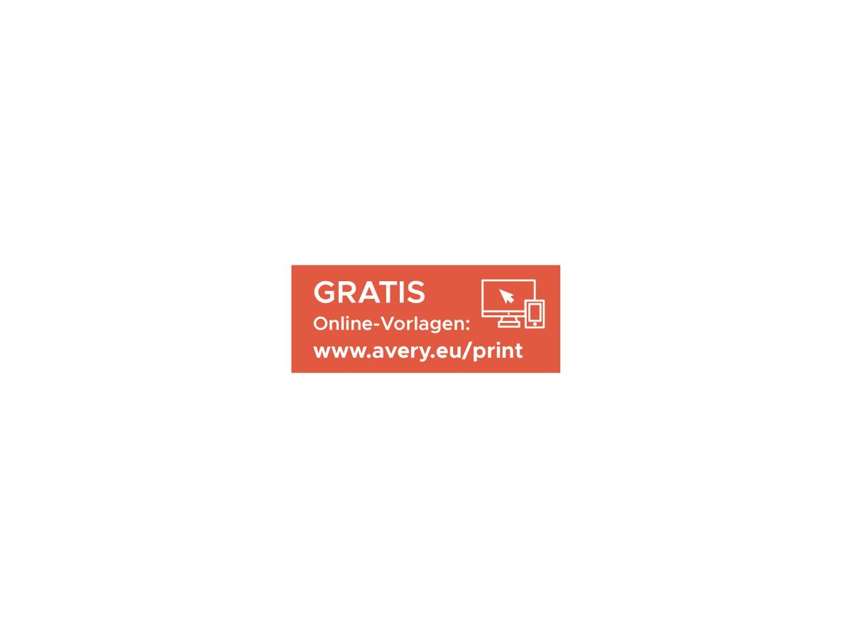 Avery Zweckform Universaletikett 4781 97x42,3mm weiß 300 St./Pack.