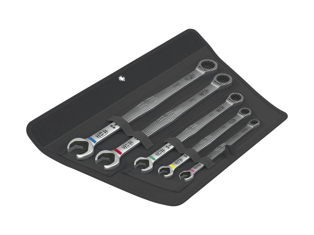 WERA Ratschenschlüssel-Satz Joker gerade 8-19mm extralang