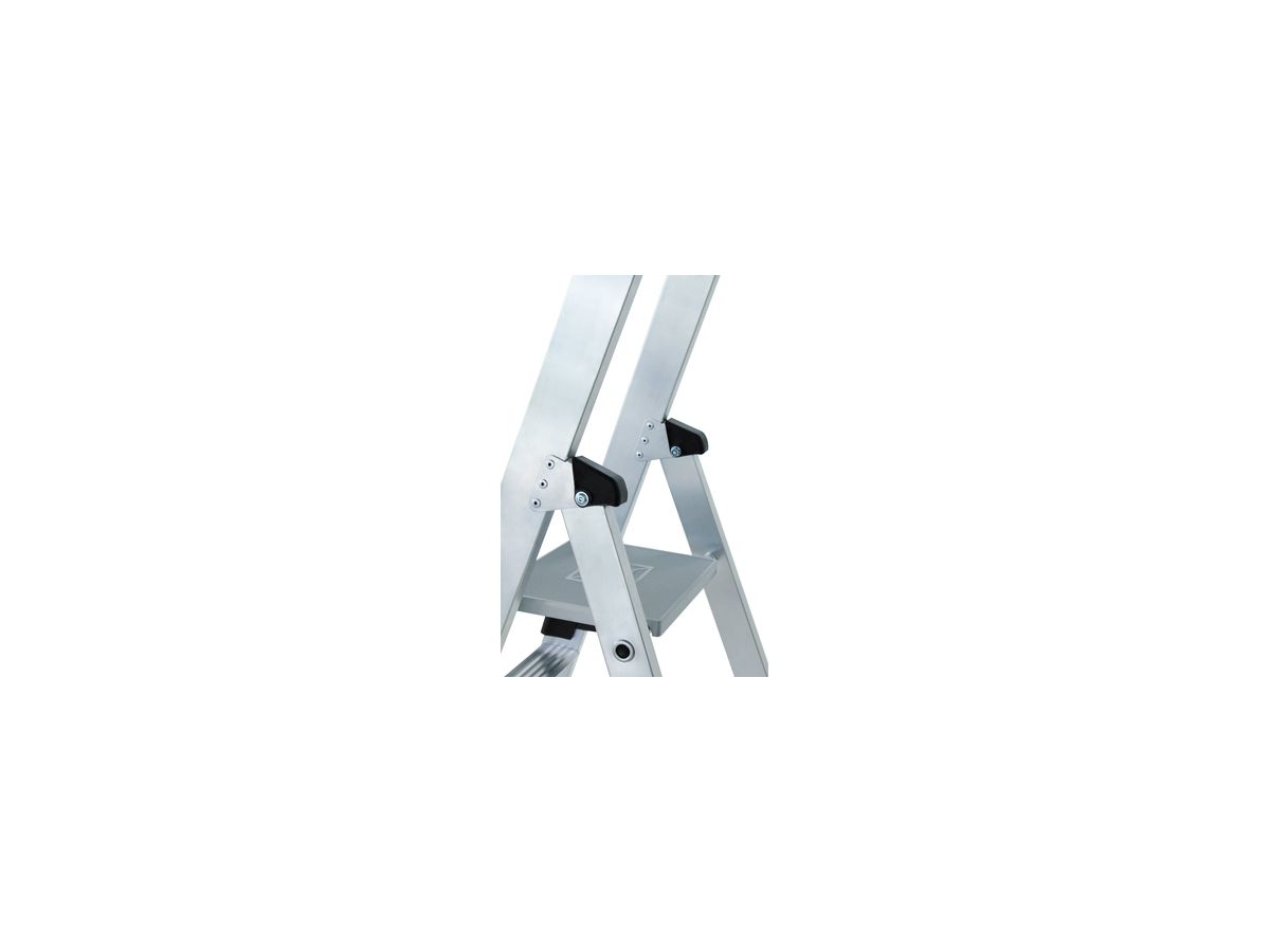 MUNK Aluminium-Stehleiter eins. begehbar, 4,50m Ah, 1x10 Stufen