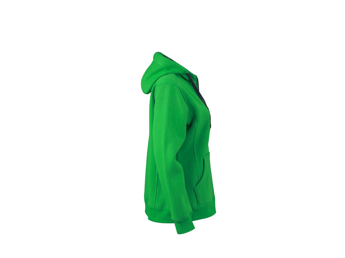 JN Ladies Doubleface Jacket JN354 55%PES/45%BW, fern-green/graphite, Gr. S