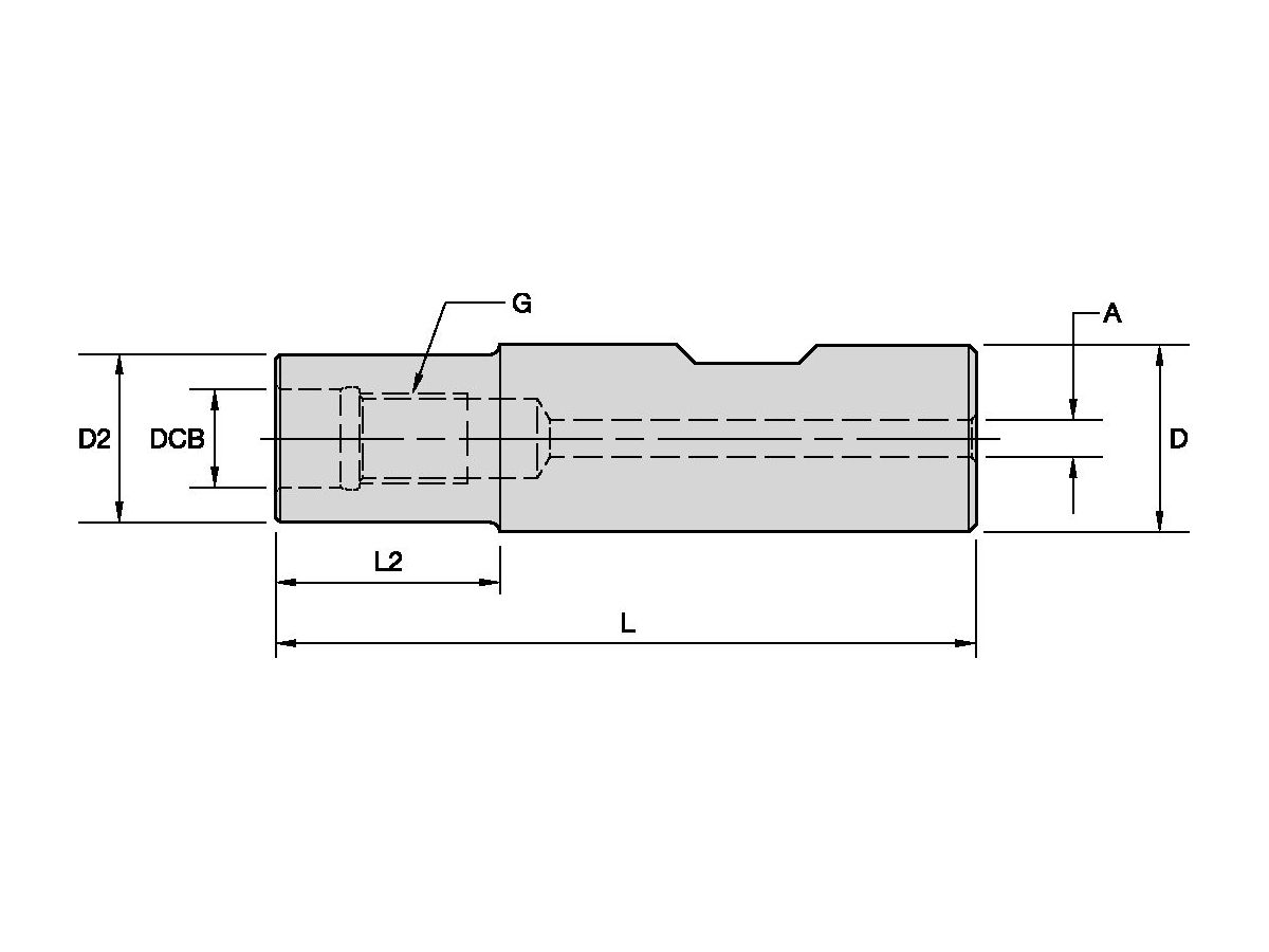 ERICKSON M08WST16073M VERLÄNGERUNGEN FÜR EINSCHRAUBFRÄSER WELD