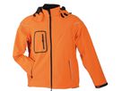 JN Mens Winter Softshell Jacket JN1000 95%PES/5%EL, orange, Größe M