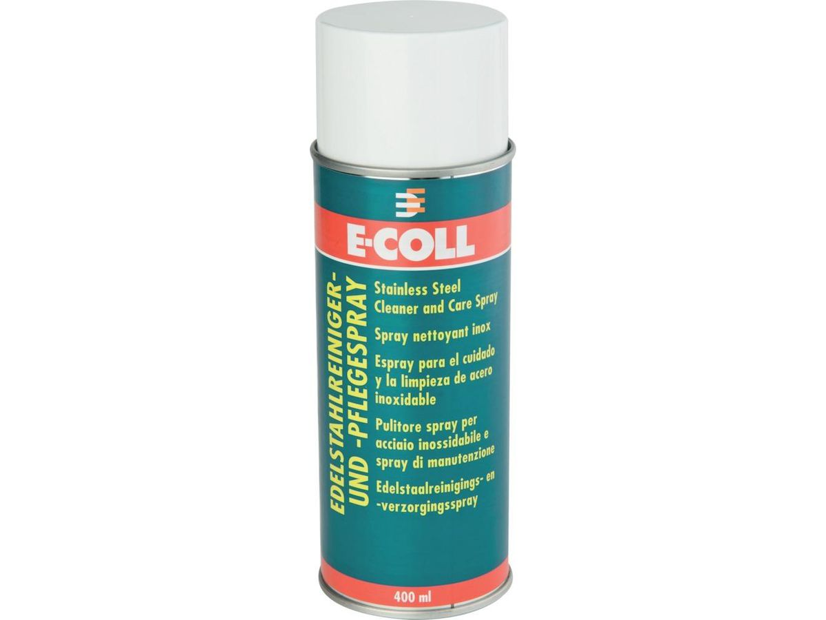 Stainl.steel cleaner and care spray 400ml E-COLL
