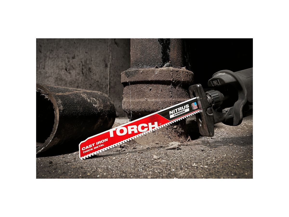 MILWAUKEE Säbelsägeblatt Metall HM-best. THE TORCH NITRUS, 230x3,2 mm, 8 TPI