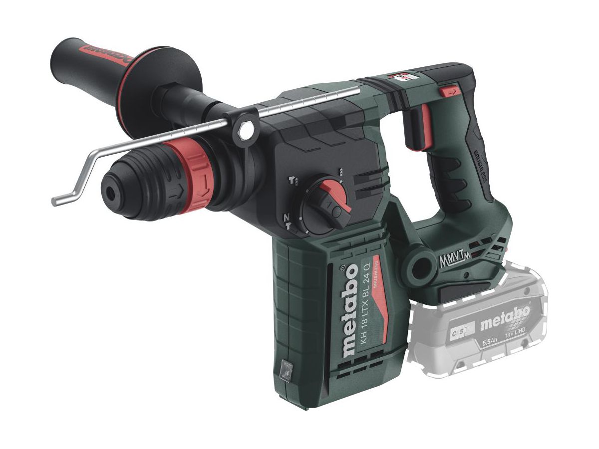 METABO Akku-Kombihammer KH 18 LTX BL 24Q solo, in metaBOX 165 L