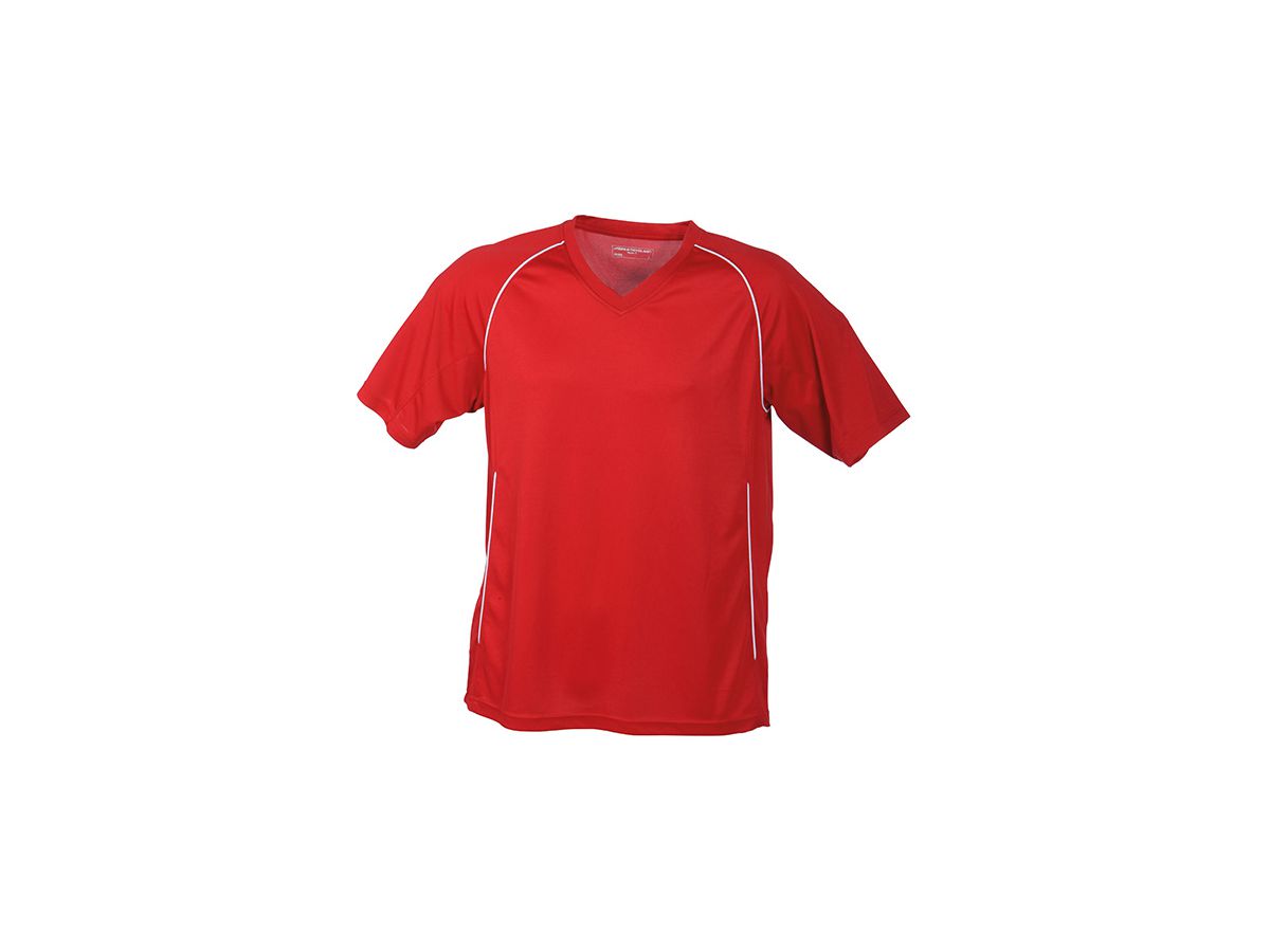 JN Team Shirt Junior JN386K 100%PES, red/white, Größe 2XL