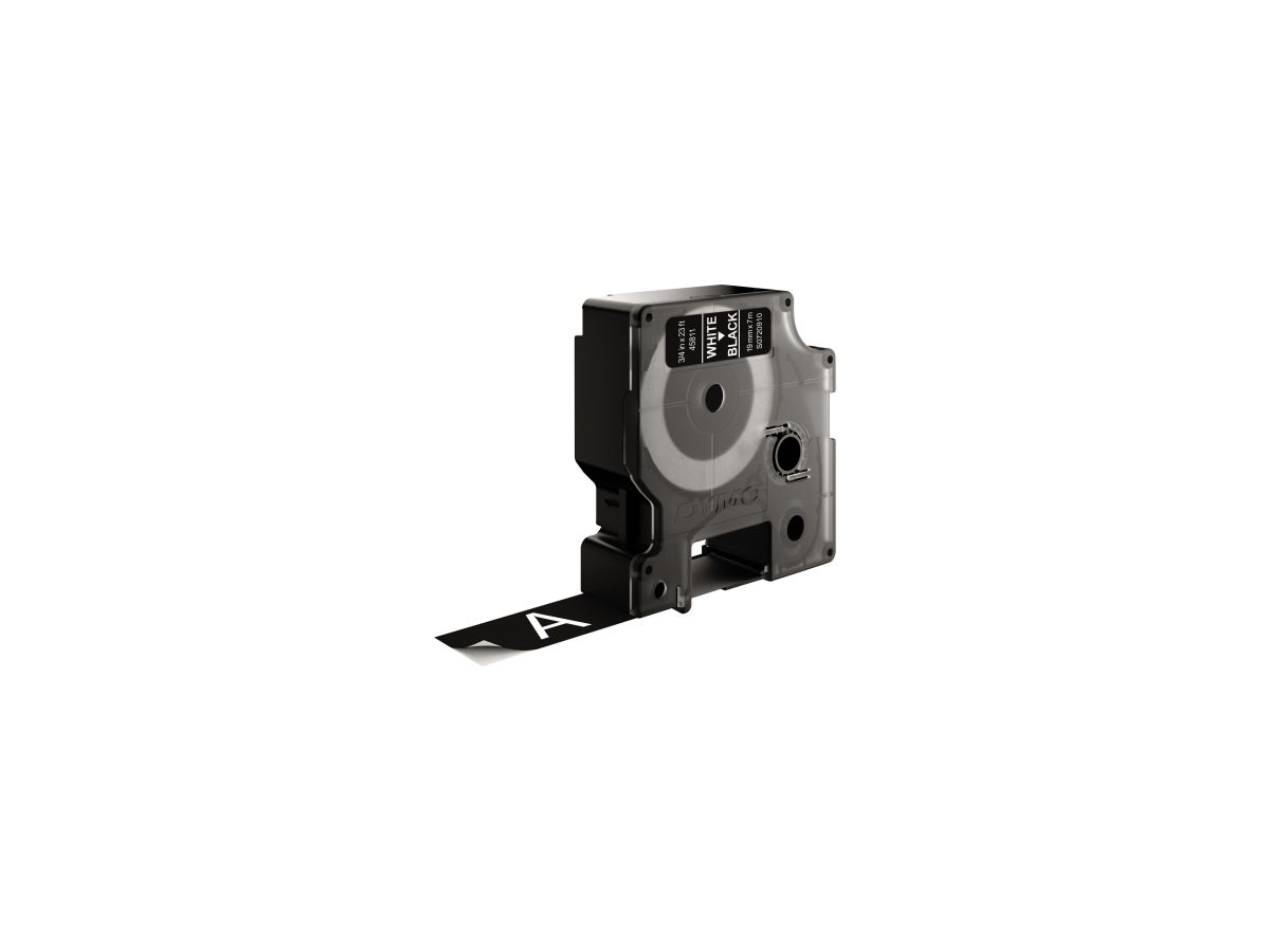 DYMO Schriftbandkassette D1 S0720910 19mmx7m ws auf sw