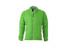 JN Mens Hybrid Jacket JN1116 92%PES/8%EL, spring-green/silver,Gr. 3XL