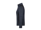 JN Strickfleece Jacke carbon-melange/bl. 100% Polyester 280g/m JN 861 Gr. 2XL