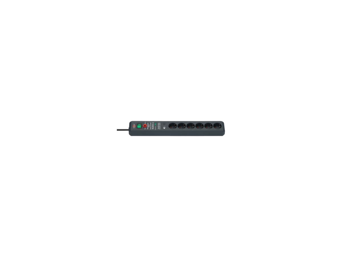 brennenstuhl Steckdosenleiste Secure-Tec 1159540376 6fach an