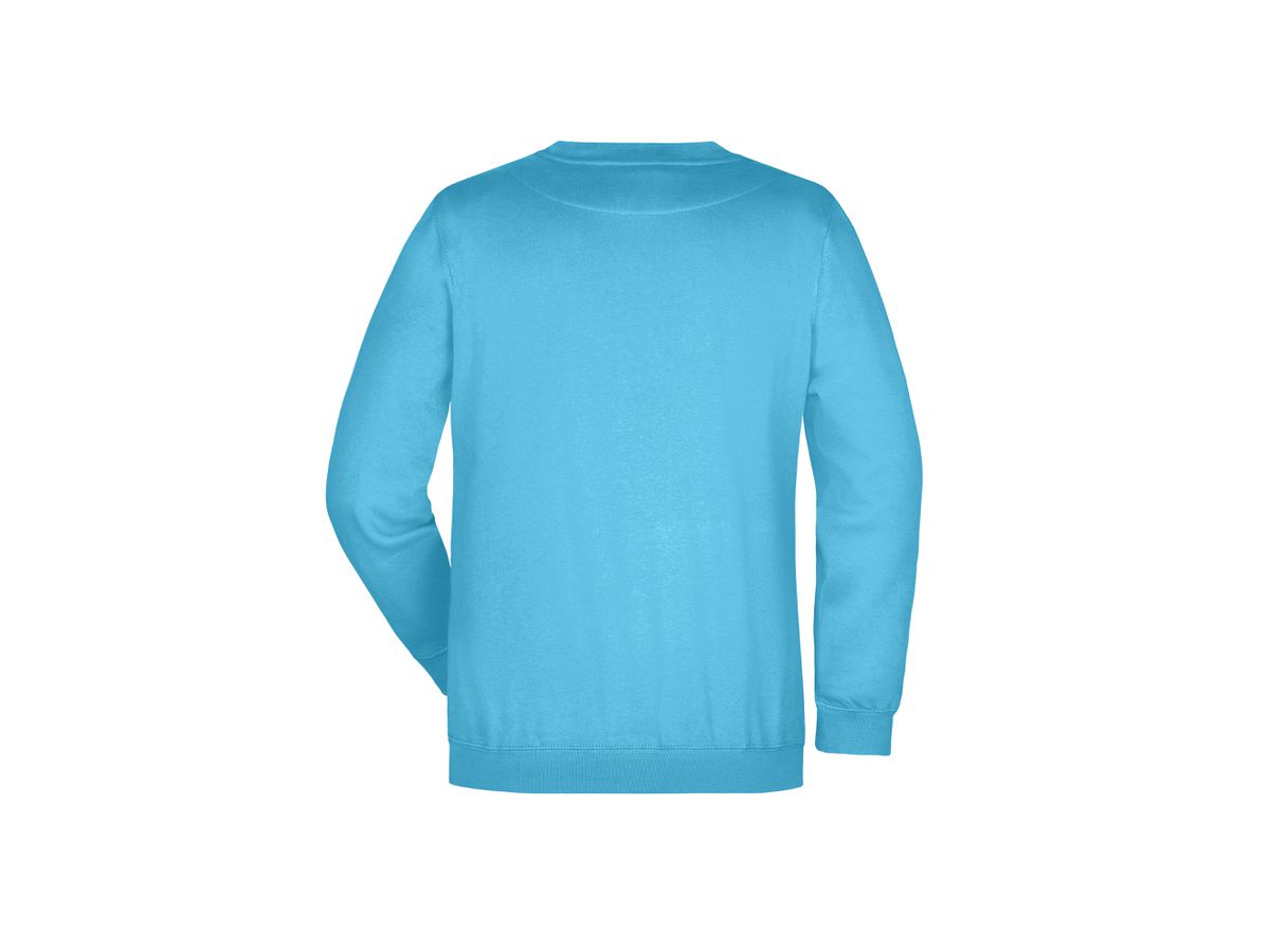 JAMES&NICHOLSON Sweatshirt JN040 80%BW/20%PES fb Turquoise Gr XL