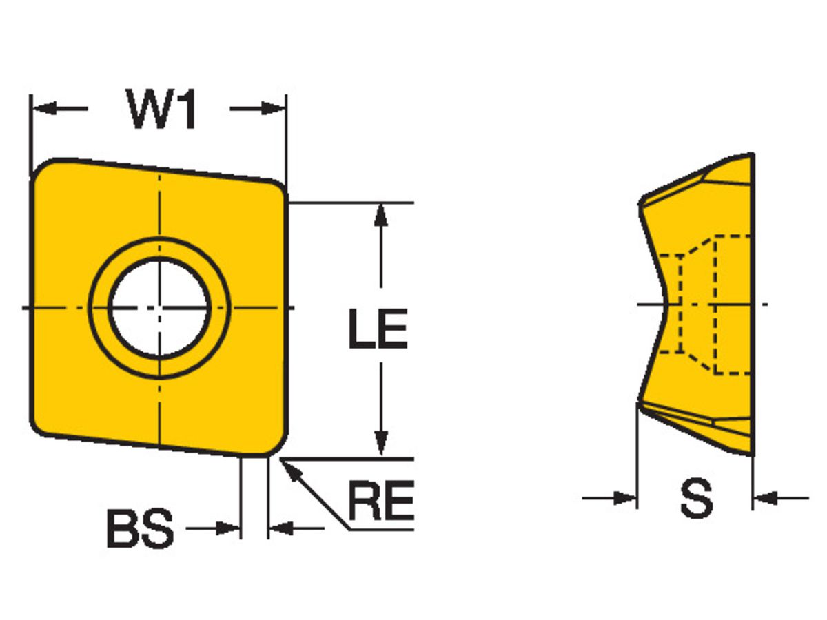 COROMANT CoroMill 690 Wendeplatte zum
