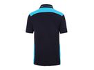 JN Men's Workwear Polo - COLOR - JN858 navy/turquoise, Größe XS