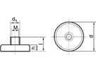 Platte grijpermagneet NdFeB met schroefd raad 6x4,5/11,5mm FORMAT