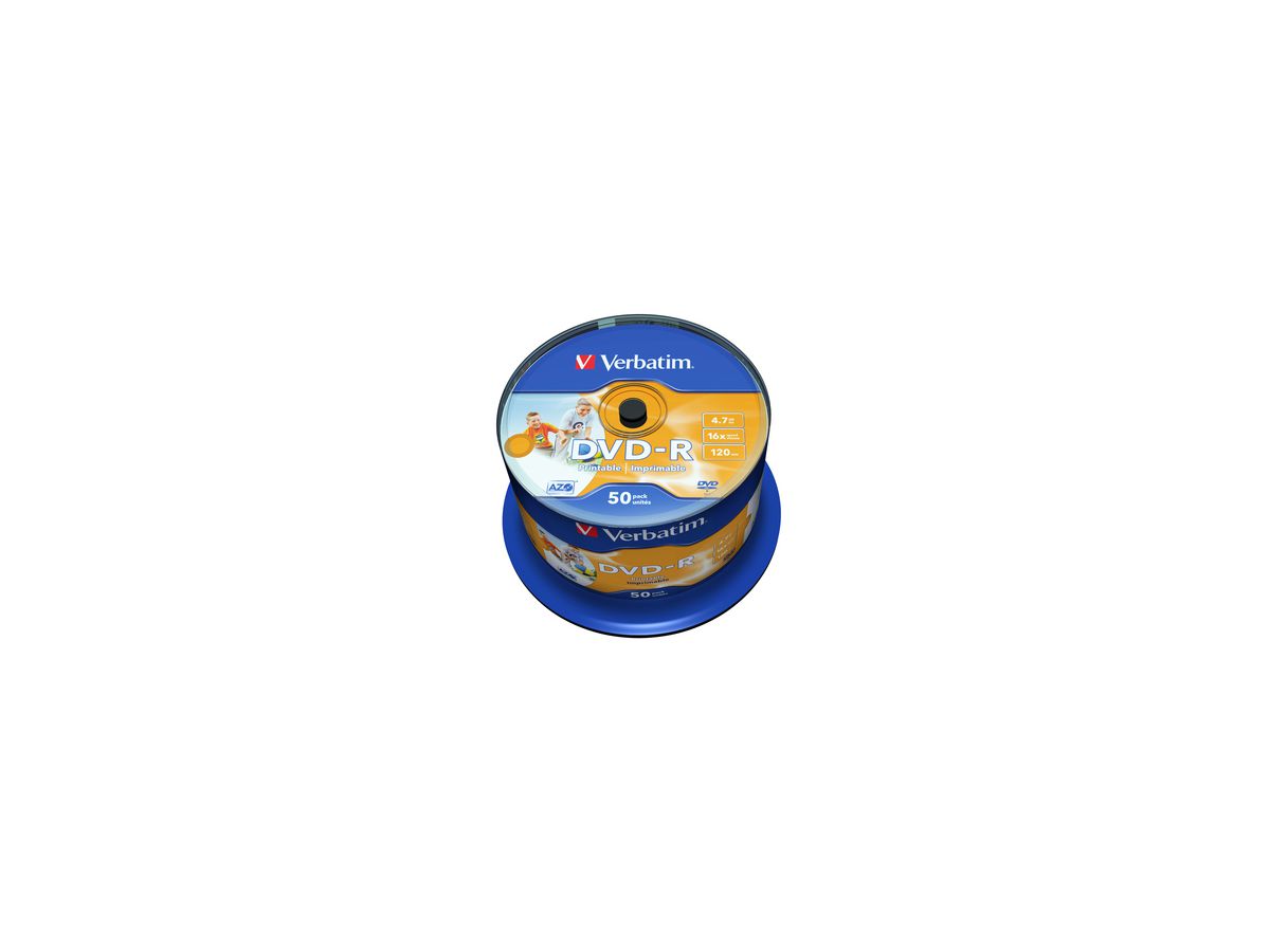 Verbatim DVD-R 43533 16x 4,7GB 120Min. 50 St./Pack.