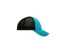 mb 6 Panel Elastic Fit Mesh Cap MB6215 turquoise/black, Größe L/XL