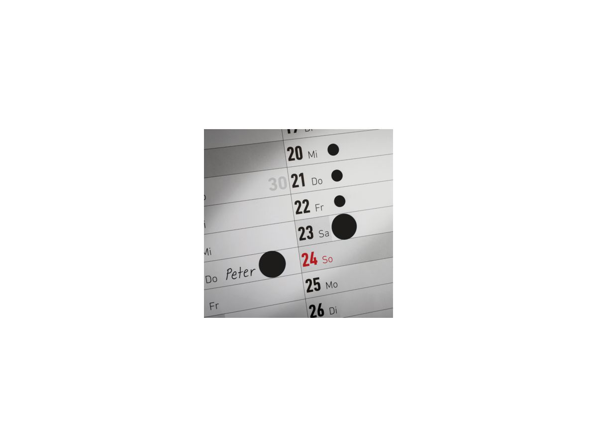 Avery Zweckform Markierungspunkt 3140 12mm schwarz 270 St./Pack.