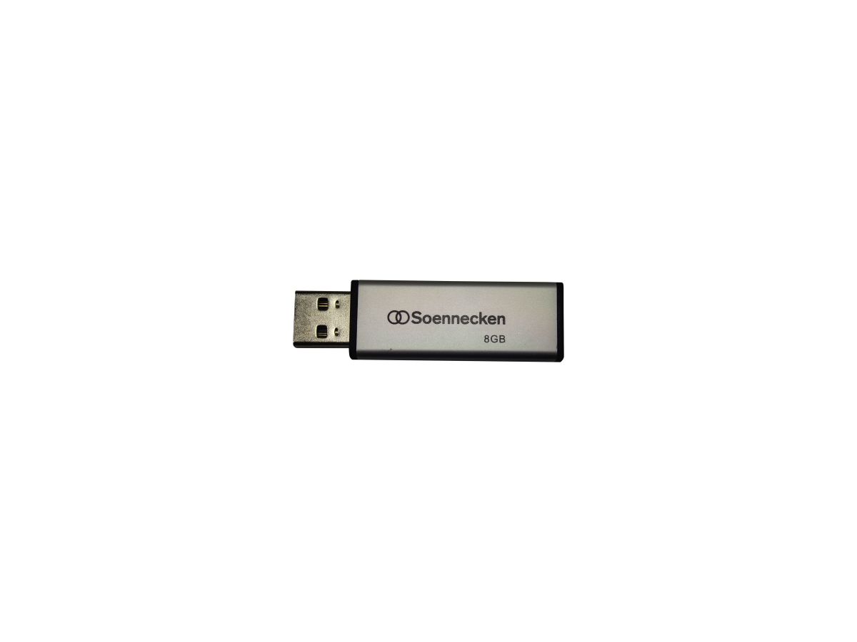 Soennecken USB-Stick 71612 2.0 8GB schwarz/silber