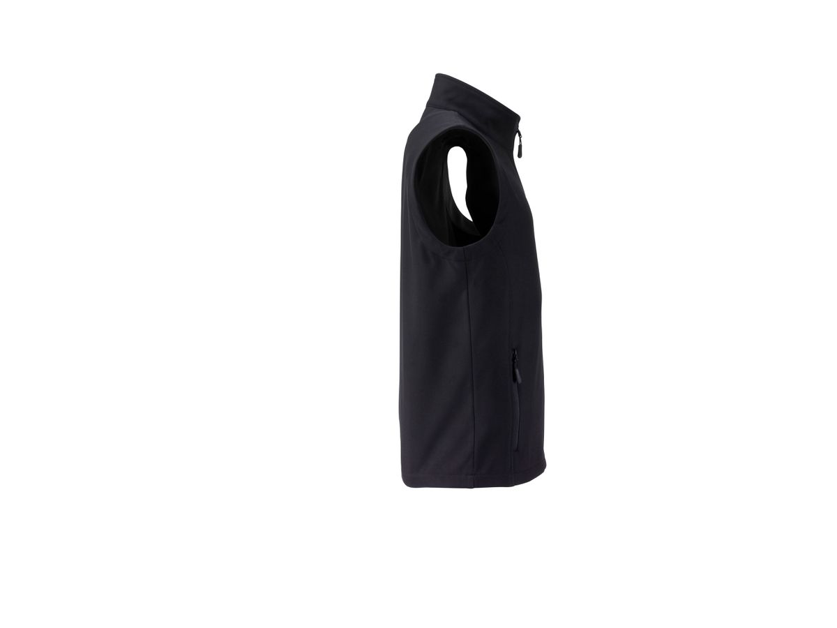 JN Men´s Promo Softshell Vest JN1128 100%PES, black-black, Größe XL