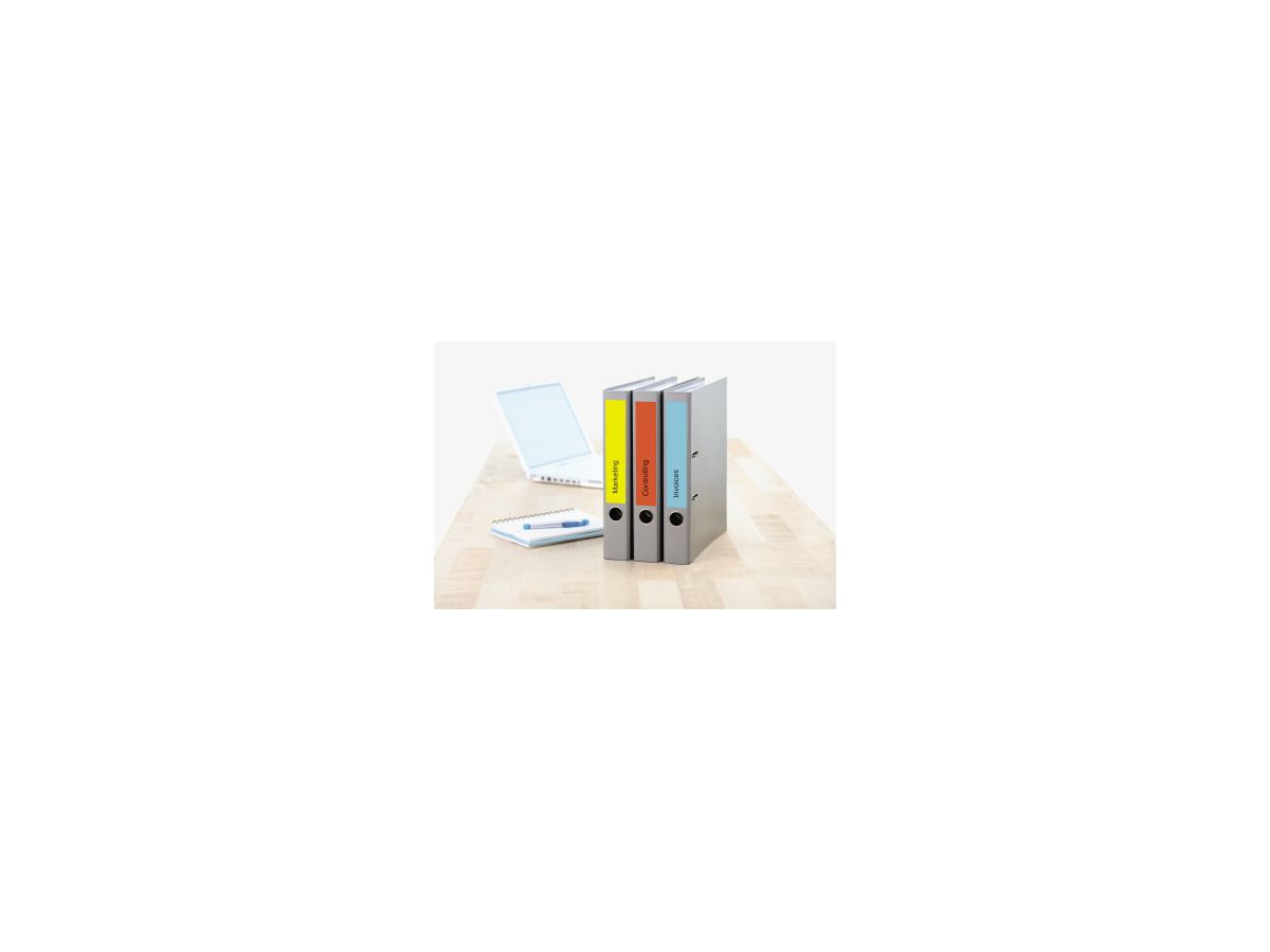 HERMA Ordneretikett 5091 kurz/schmal sk gelb 140 St./Pack.