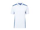 JN Men's Workwear Polo - COLOR - JN858 white/royal, Größe 6XL