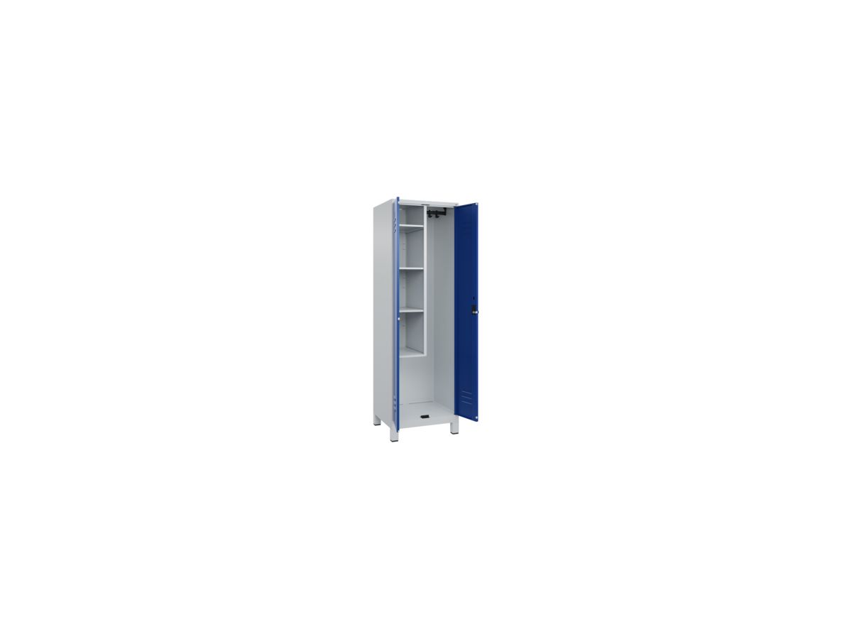 C+P Raumpflege-Schrank CLASSIC, Füße 1950x600x500mm, 7035/5010