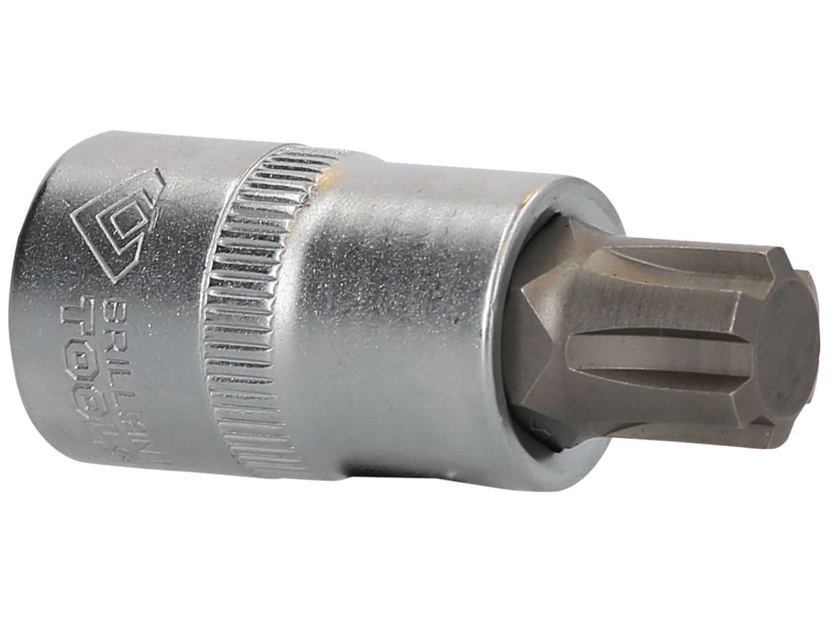 BRILLIANT TOOLS 1/2" Bit-Schrauben- dreher-Einsatz,RIBE, 55mm, M14