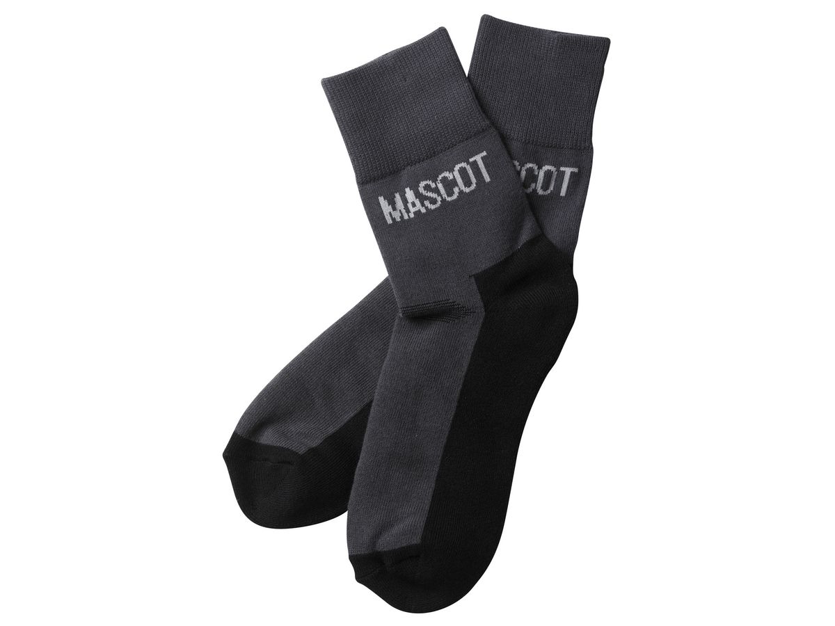 MASCOT Socken, 2er Pack, TANGA Complete,dunkelanthr./schwarz,Gr. 44/48