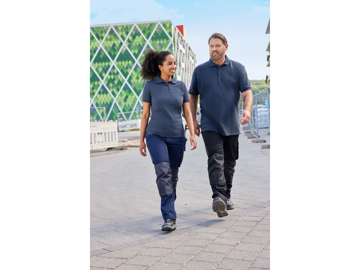 JN Workwear Polo Women JN803 100%BW, carbon, Größe XL