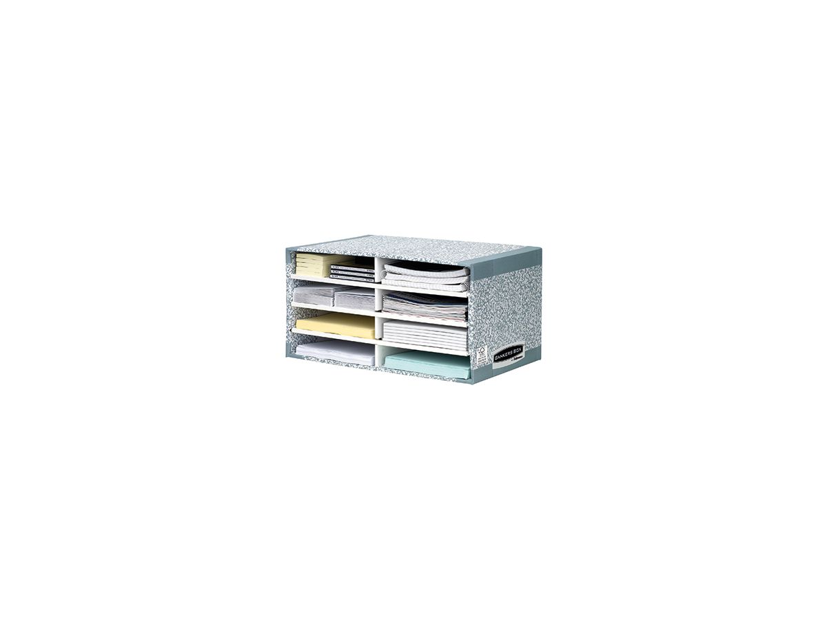 Fellowes Sortierstation Bankers Box System 08750EU 49x26x31cm grau/weiß