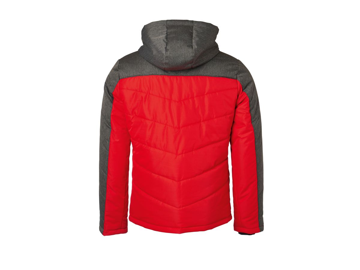 JN Men's Winter Jacket JN1134 red/anthracite-melange, Größe 3XL