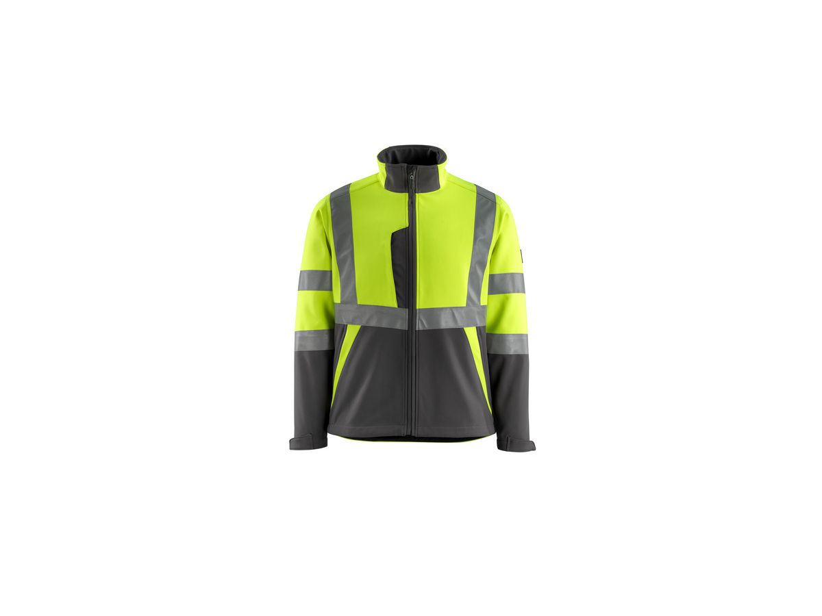 MASCOT Safe Light Softshell-Jacke Kiama Gr. XL hi-vis glb/dunkelanthr 15902-253