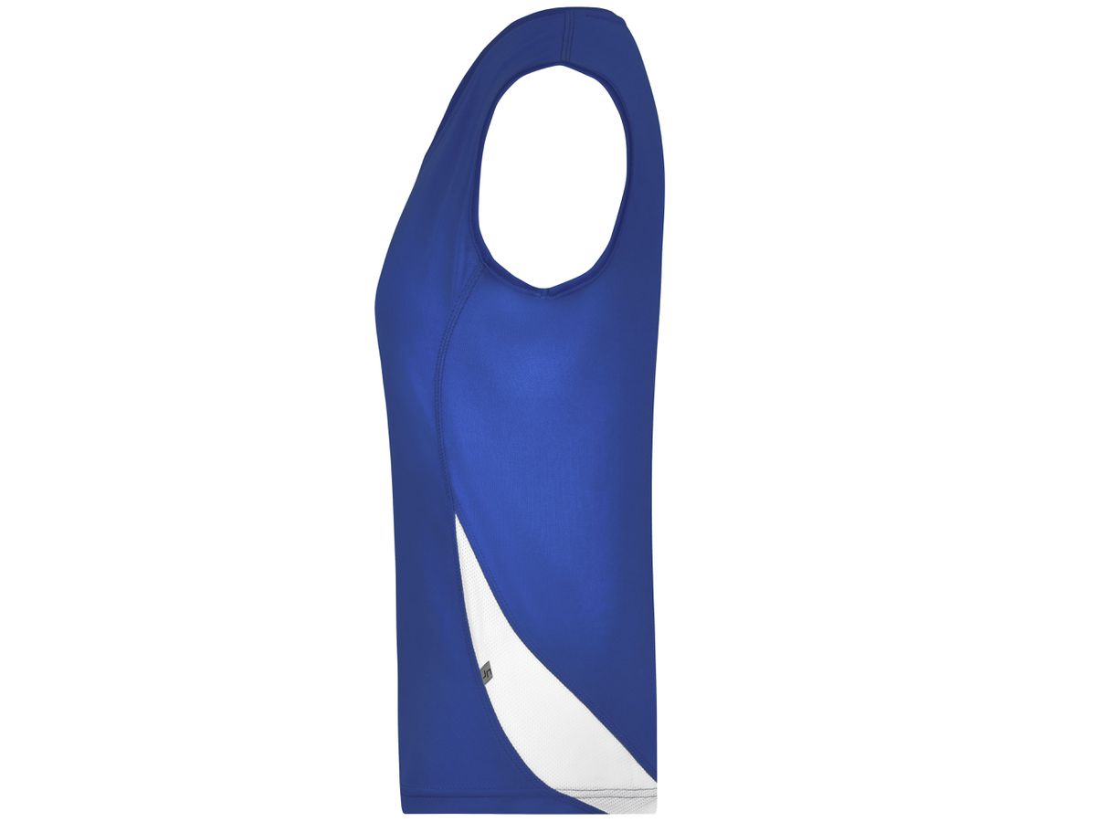 JN Ladies Running Tank JN315 100%PES, royal/white, Größe S