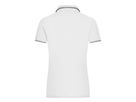 JN Ladies Polo JN985 95%BW/5%EL, white/navy, Größe 2XL