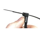 SAPISELCO Kabelbinder Nylon lösbar schwarz, 100 Stück, 280x7,5mm