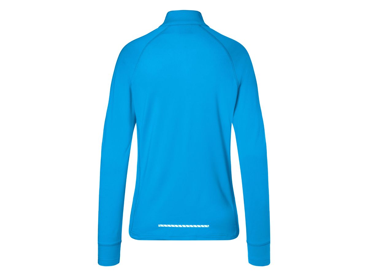 JN Ladies' Sports  Shirt Half-Zip JN787 bright-blue, Größe XL