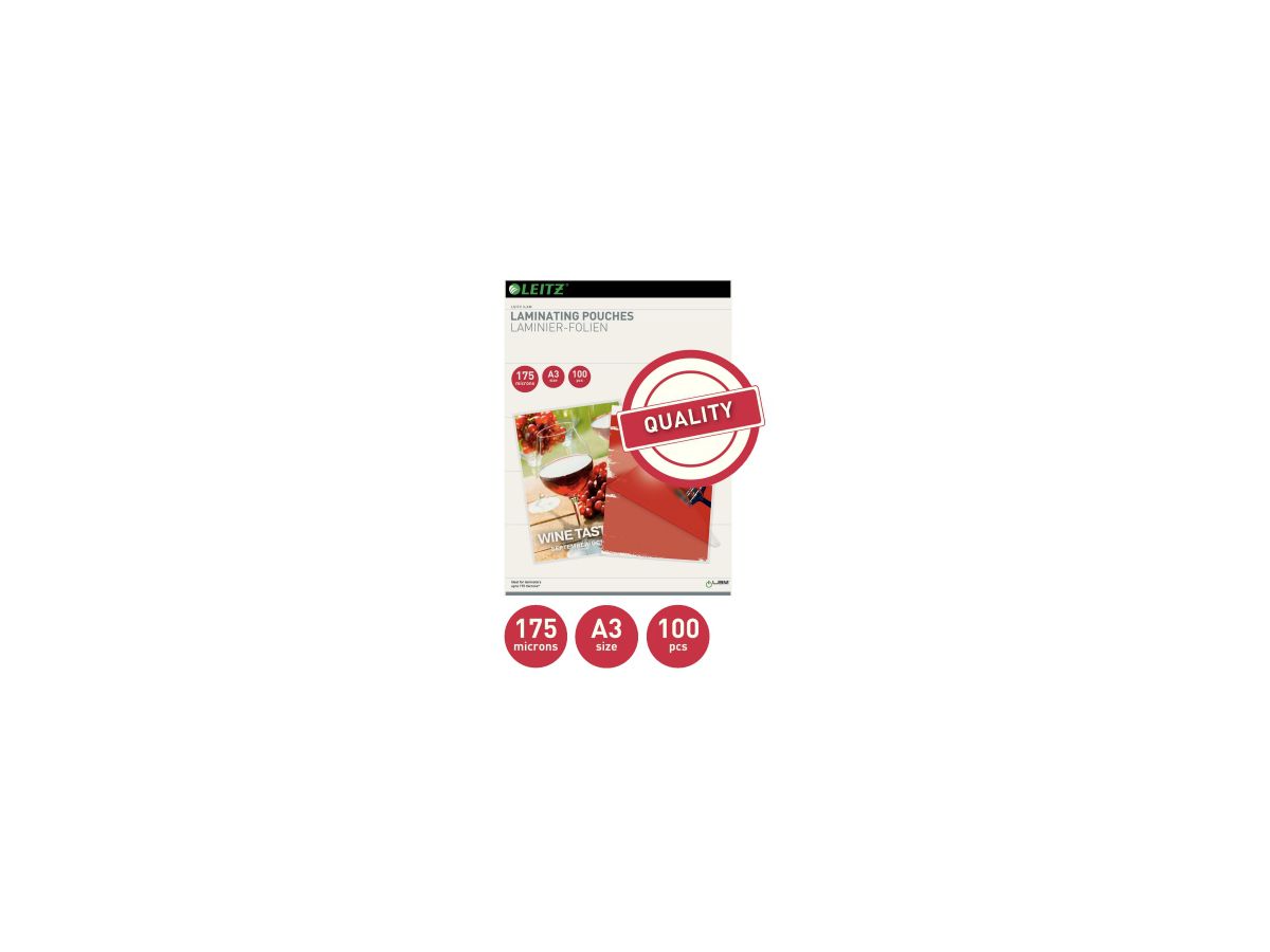 Leitz Laminierfolie 16932 DIN A3 175mic 100 St./Pack.