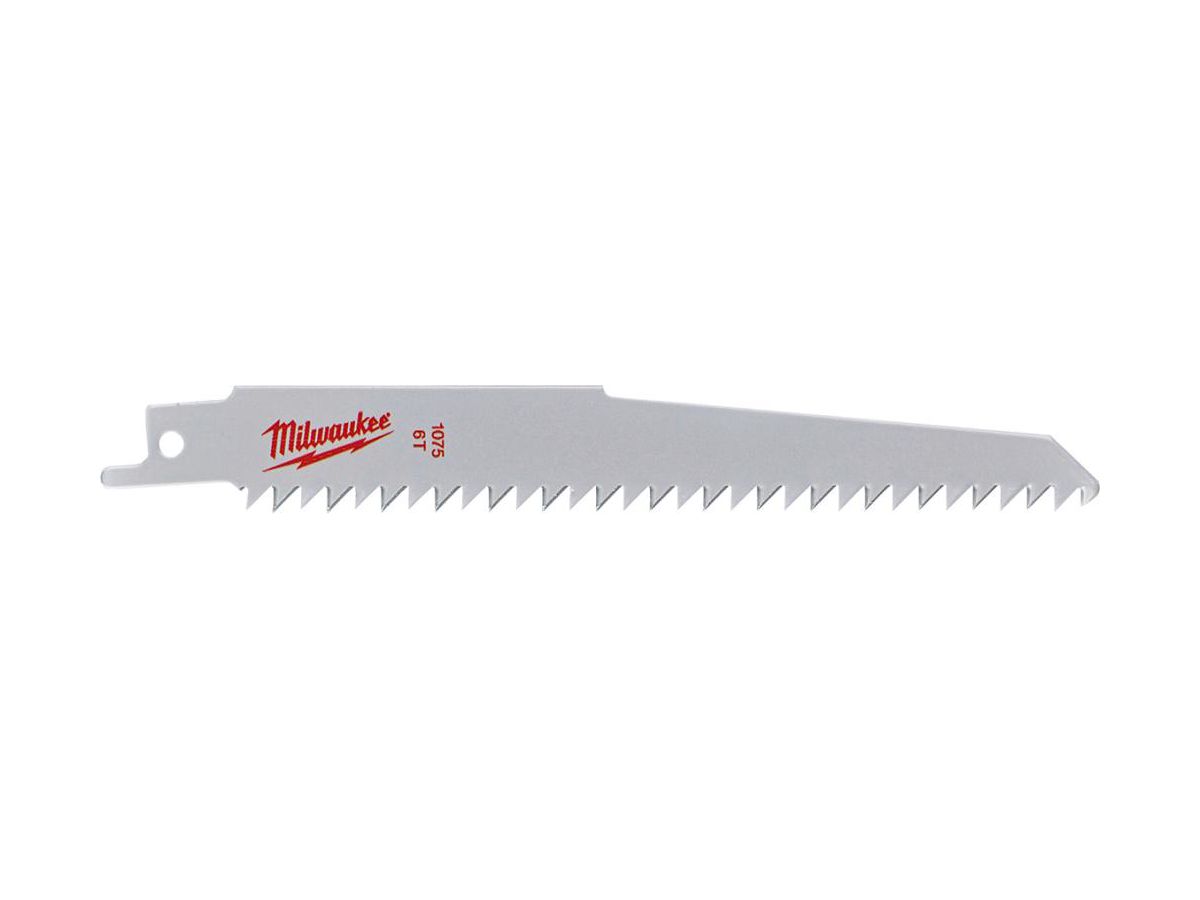 MILWAUKEE Säbelsägeblatt Holz 150 x 4,2 mm, unlackiert, VE 3