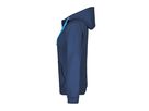 JN Ladies Doubleface Jacket JN354 55%PES/45%BW, navy/aqua, Größe M