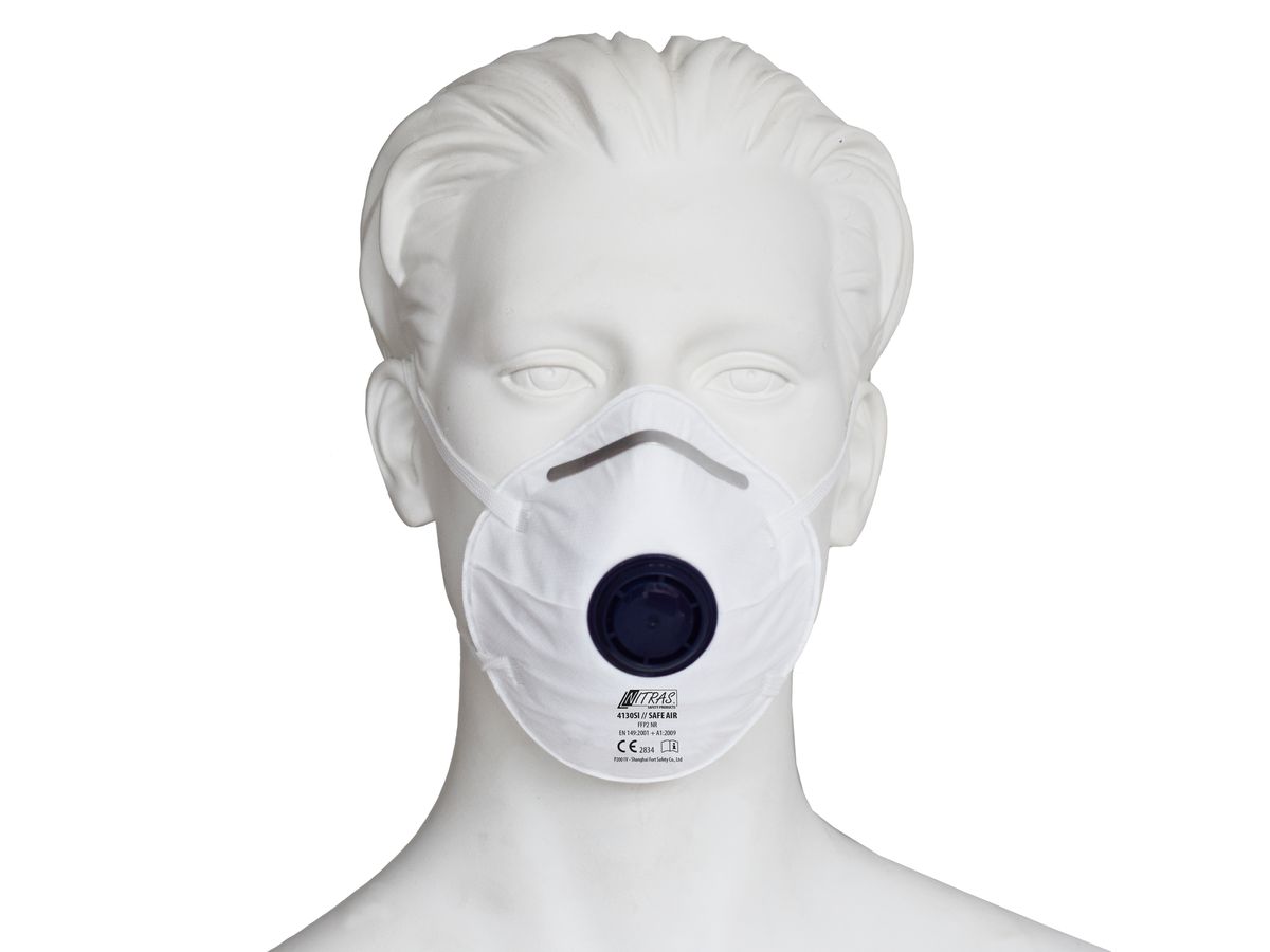 NITRAS SAFE AIR, Atemschutzmaske, Klasse FFP2 NR D, mit Ventil, Nr. 4130