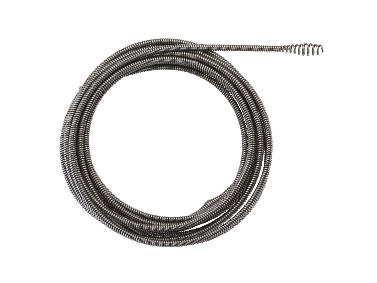 MILWAUKEE Spirale für Akku-Rohrreiniger M12BDC 8mmx7,6 m, Keulenkopf